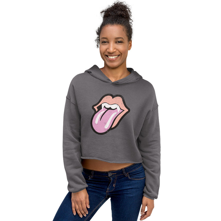 Vampire Grunge Women's Cropped Hoodie - Fandom-Made