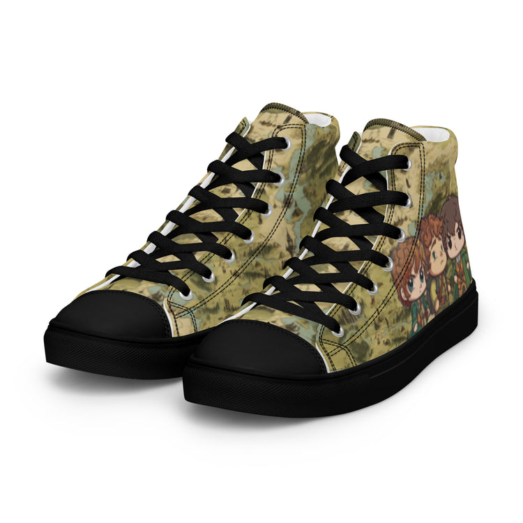 Bagend Boys Women's High Top Canvas Shoes - Fandom-Made