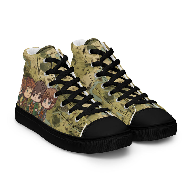 Bagend Boys Women's High Top Canvas Shoes - Fandom-Made