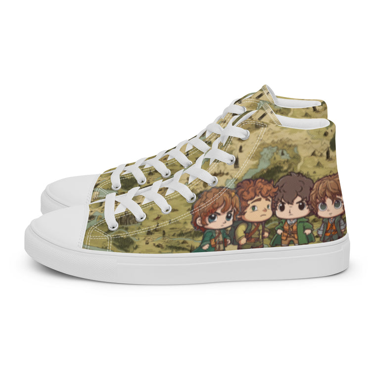 Bagend Boys Women's High Top Canvas Shoes - Fandom-Made