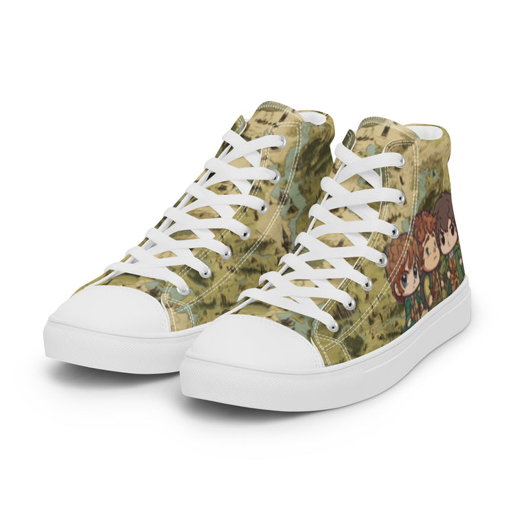 Bagend Boys Women's High Top Canvas Shoes - Fandom-Made