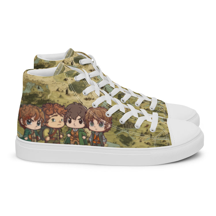 Bagend Boys Women's High Top Canvas Shoes - Fandom-Made