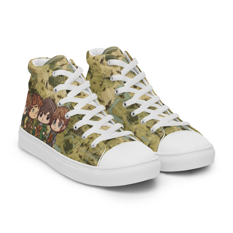 Bagend Boys Women's High Top Canvas Shoes - Fandom-Made