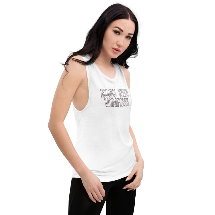 Runs With Vampires Women's Muscle Tank - Fandom-Made
