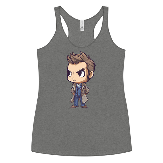 The 10th Doctor Tri-Blend Women's Racerback Tank Top - Fandom-Made