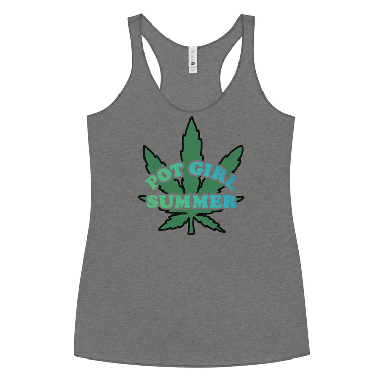 Pot Girl Summer Women's Racerback Tank Top - Fandom-Made