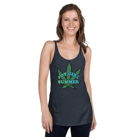 Pot Girl Summer Women's Racerback Tank Top - Fandom-Made