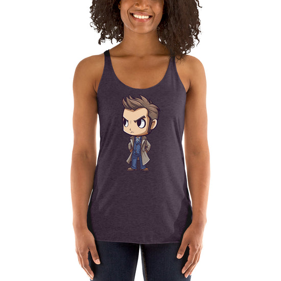 The 10th Doctor Tri-Blend Women's Racerback Tank Top - Fandom-Made