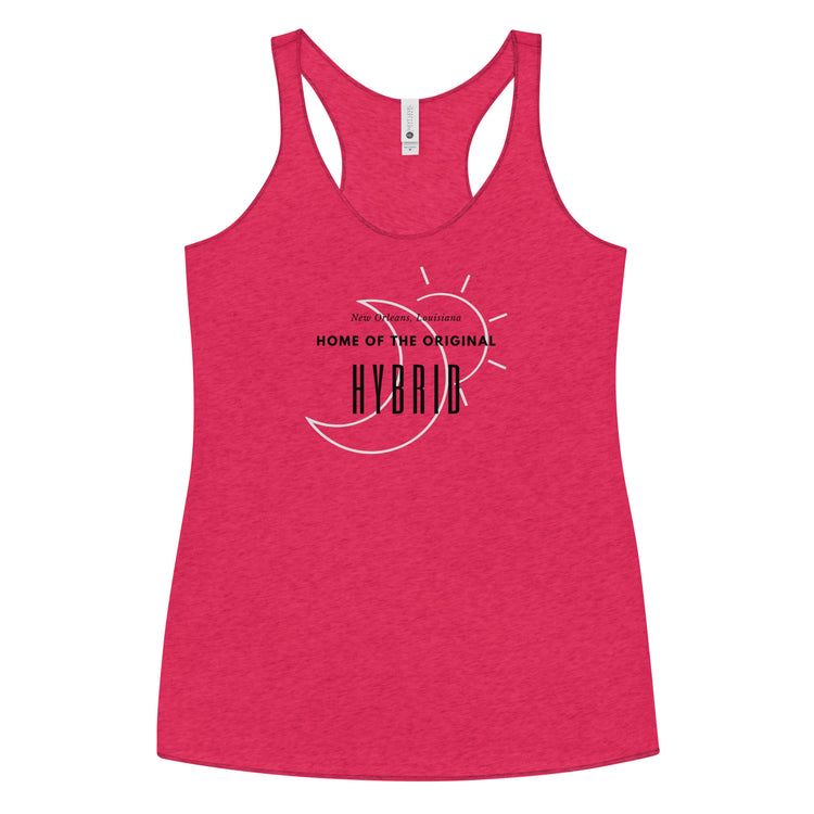 The Original Hybrid Women's Tri-Blend Racerback Tank Top - Fandom-Made