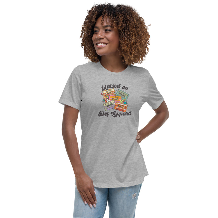 Raised on Def Leppard Women's Relaxed T-Shirt - Fandom-Made