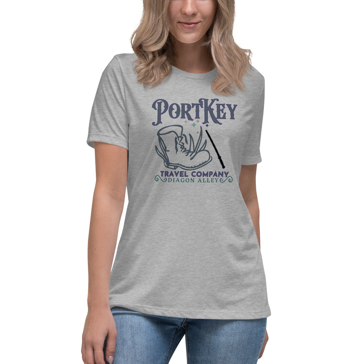 Port Key Travel Women's Relaxed T-Shirt - Fandom-Made