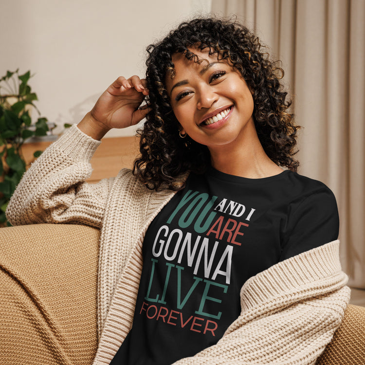 Live Forever Women's Relaxed T-Shirt - Fandom-Made