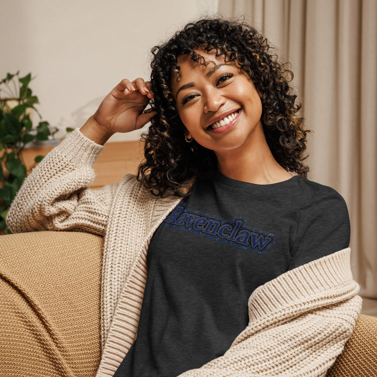 Ravenclaw Embroidery Design Women's Relaxed T-Shirt - Fandom-Made