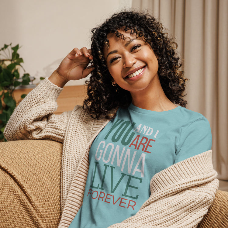 Live Forever Women's Relaxed T-Shirt - Fandom-Made