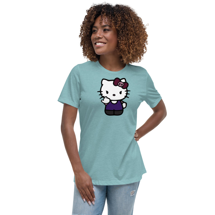 FU Kitty Women's Relaxed T-Shirt - Fandom-Made