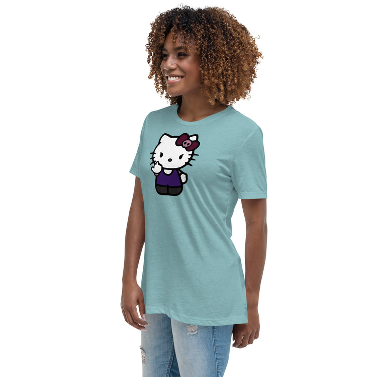 FU Kitty Women's Relaxed T-Shirt - Fandom-Made