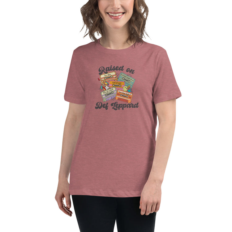 Raised on Def Leppard Women's Relaxed T-Shirt - Fandom-Made