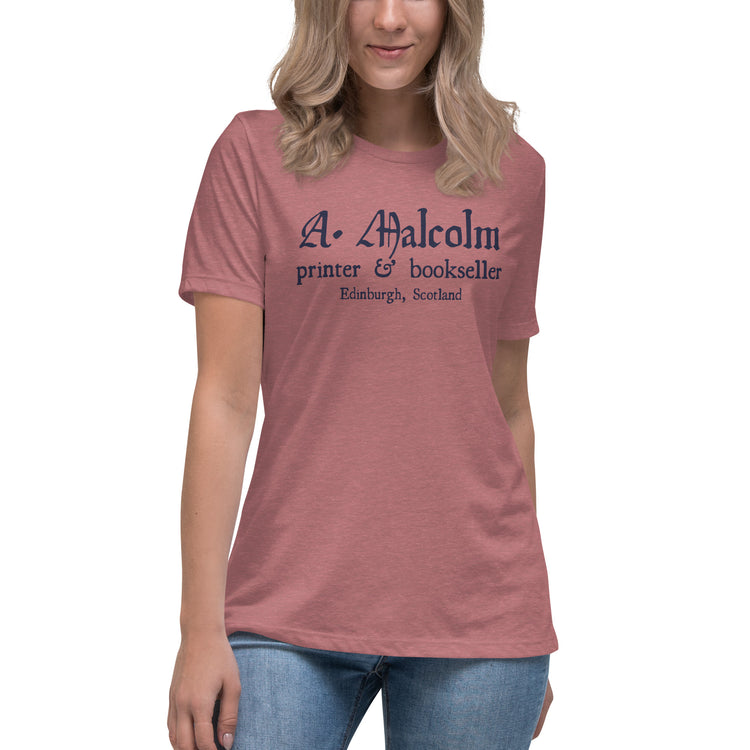 A. Malcolm Printer Women's Relaxed T-Shirt - Fandom-Made
