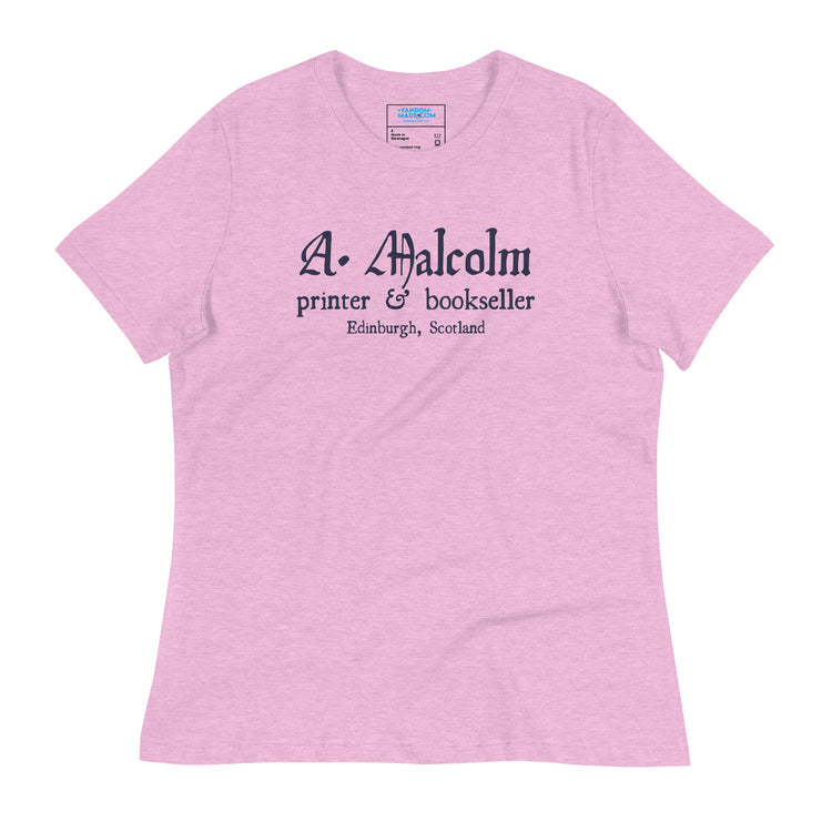 A. Malcolm Printer Women's Relaxed T-Shirt - Fandom-Made