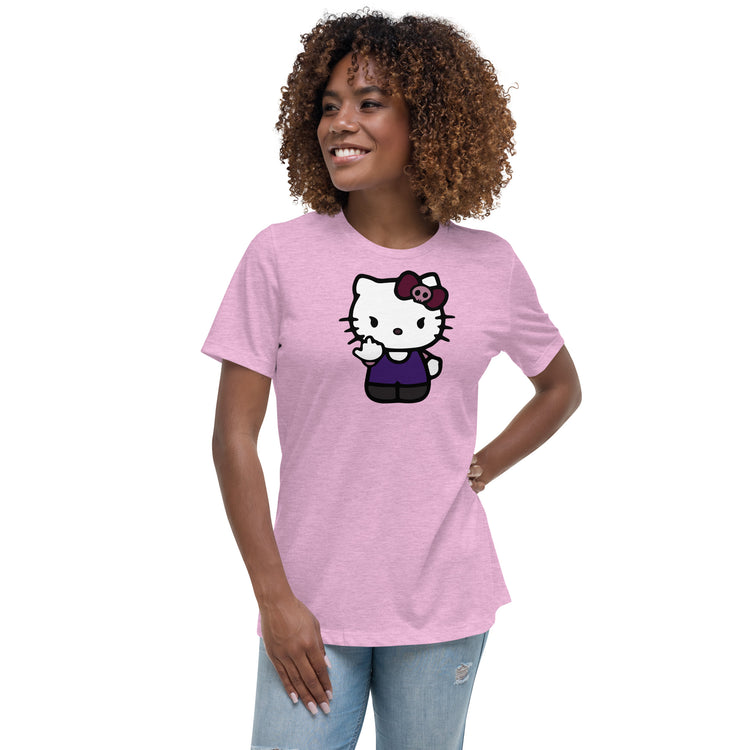 FU Kitty Women's Relaxed T-Shirt - Fandom-Made