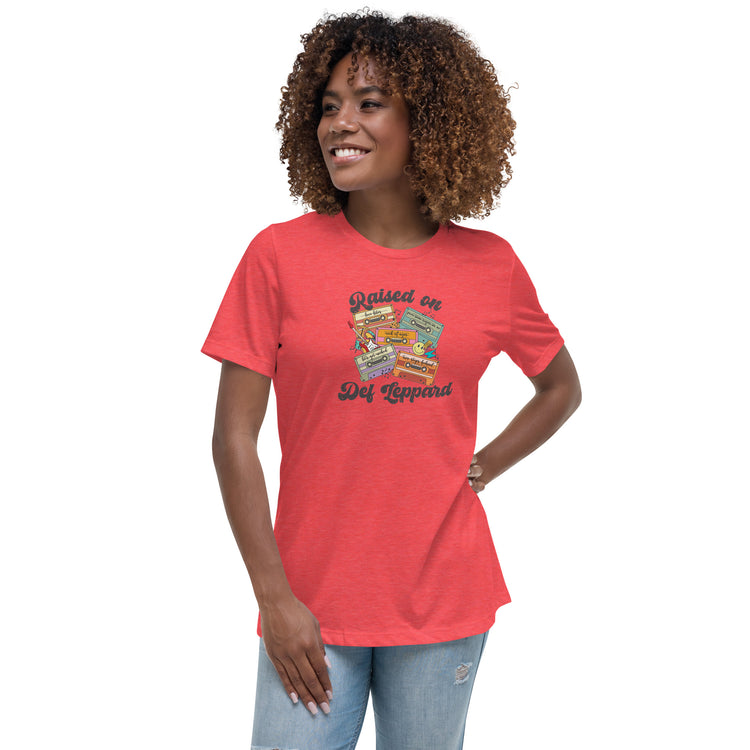 Raised on Def Leppard Women's Relaxed T-Shirt - Fandom-Made