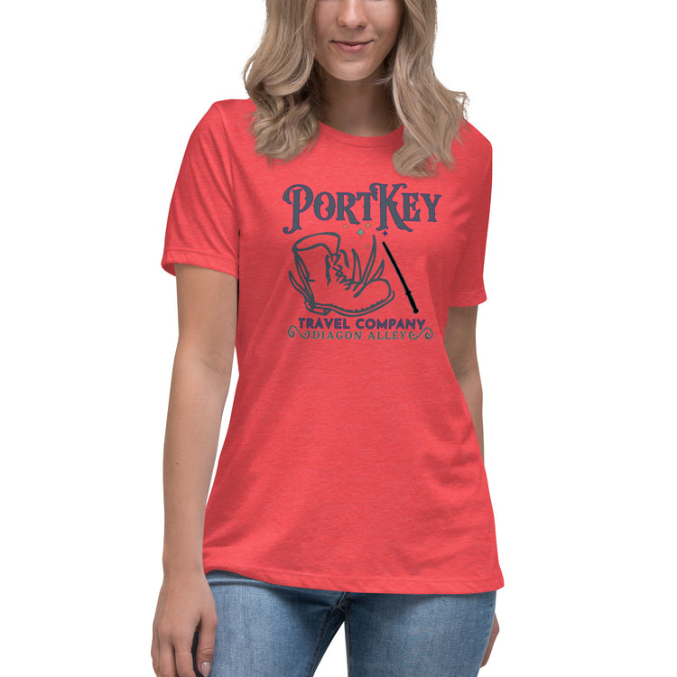 Port Key Travel Women's Relaxed T-Shirt - Fandom-Made