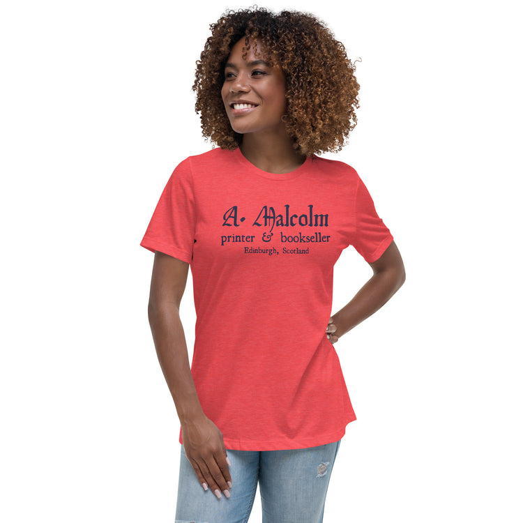A. Malcolm Printer Women's Relaxed T-Shirt - Fandom-Made