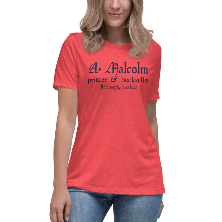 A. Malcolm Printer Women's Relaxed T-Shirt - Fandom-Made