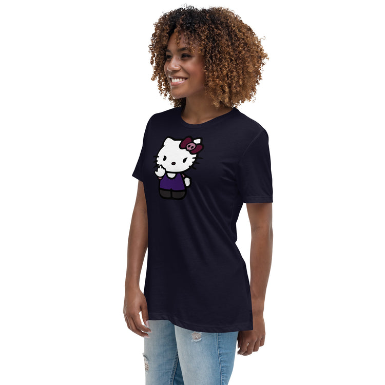 FU Kitty Women's Relaxed T-Shirt - Fandom-Made