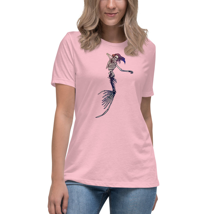 Mermaid Skeleton Women's Relaxed T-Shirt - Fandom-Made