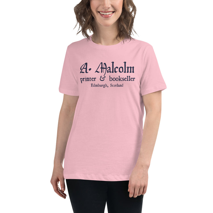 A. Malcolm Printer Women's Relaxed T-Shirt - Fandom-Made