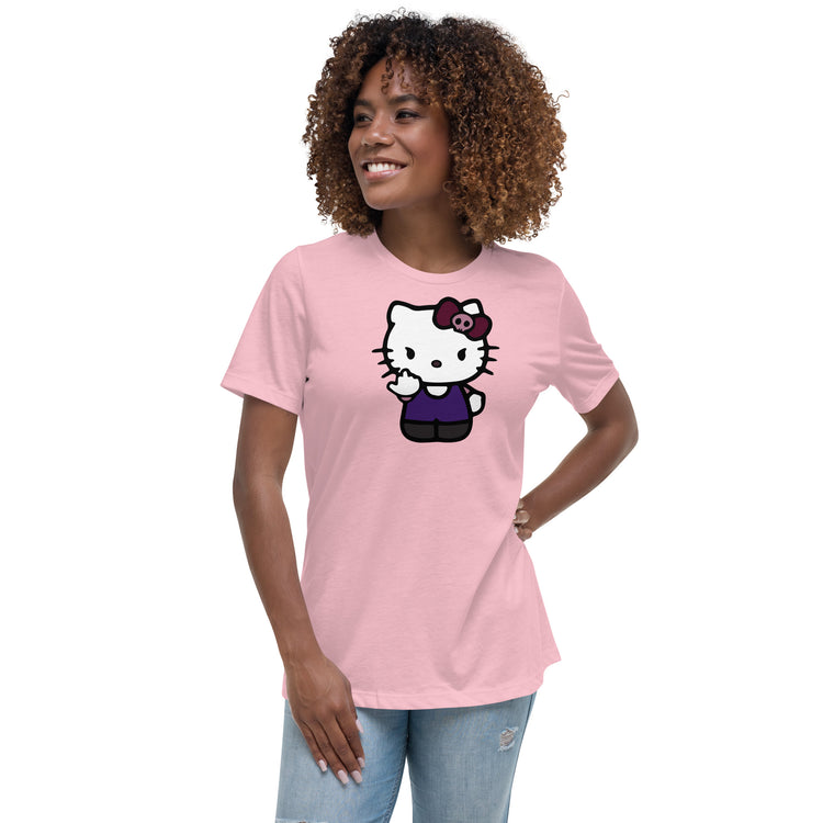 FU Kitty Women's Relaxed T-Shirt - Fandom-Made
