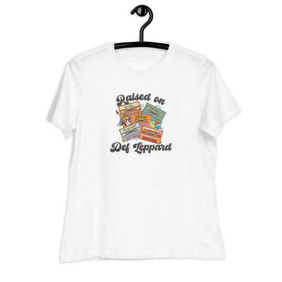 Raised on Def Leppard Women's Relaxed T-Shirt - Fandom-Made