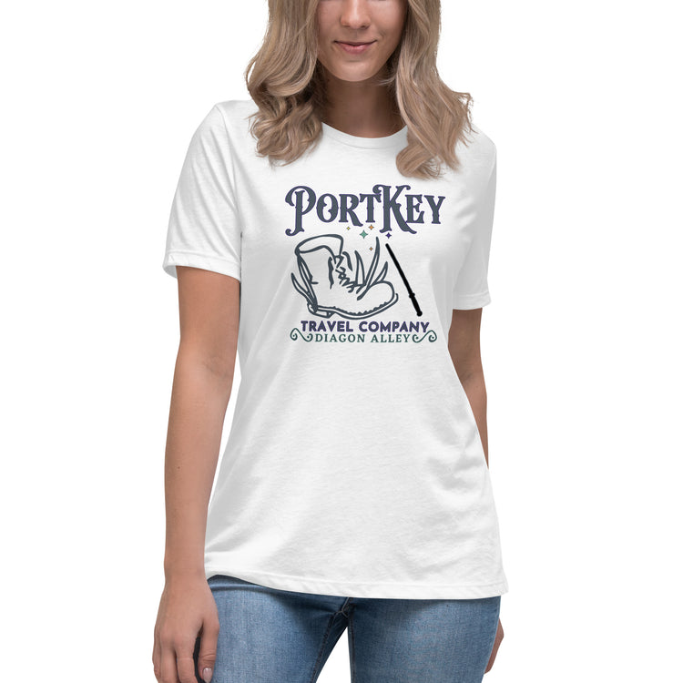 Port Key Travel Women's Relaxed T-Shirt - Fandom-Made