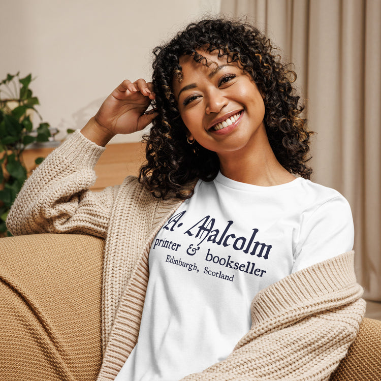 A. Malcolm Printer Women's Relaxed T-Shirt - Fandom-Made