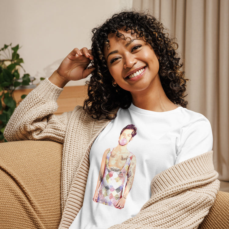 Harry Styles Bubblegum Women's Relaxed T-Shirt - Fandom-Made