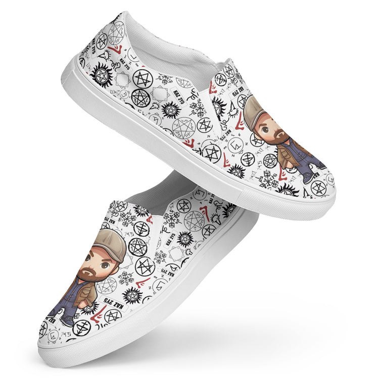 Bobby Singer Women's Slip-On Canvas Shoes - Fandom-Made
