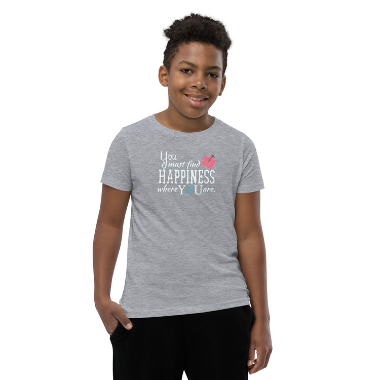 Find Happiness Youth Tee - Fandom-Made