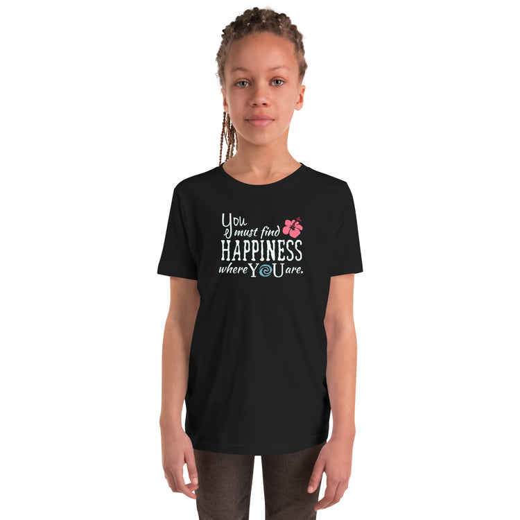 Find Happiness Youth Tee - Fandom-Made