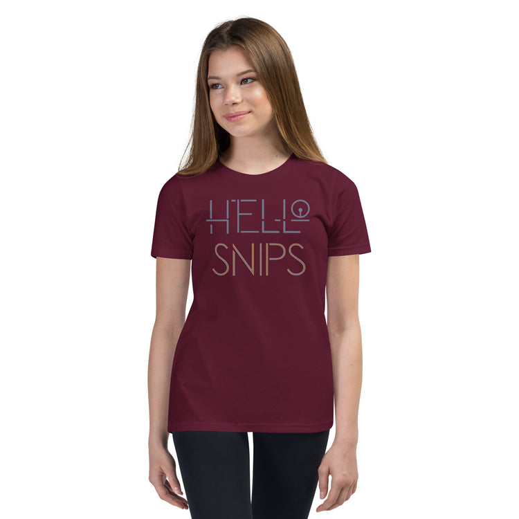 Hello Snips Youth Tee - Fandom-Made