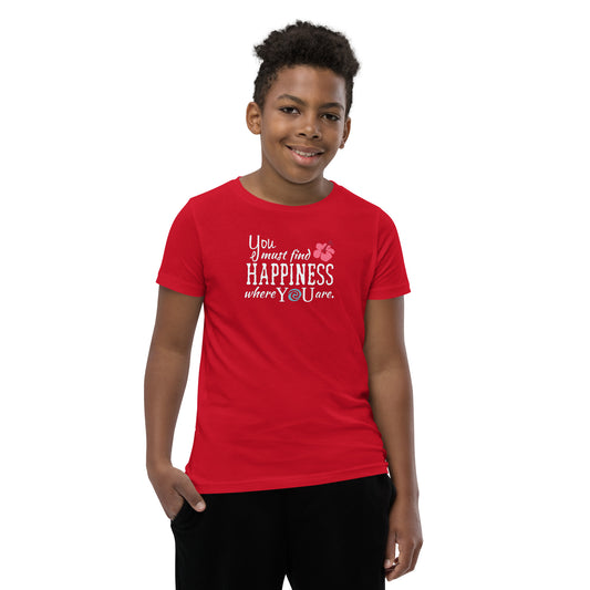 Find Happiness Youth Tee - Fandom-Made