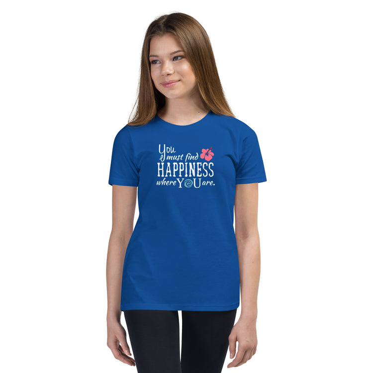 Find Happiness Youth Tee - Fandom-Made