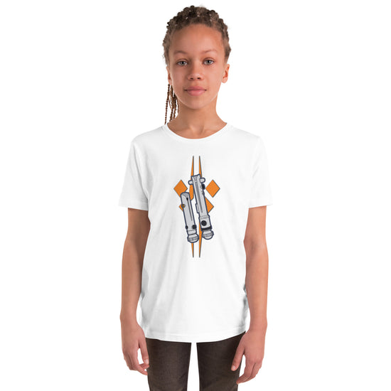 Ahsoka Tano Lightsaber Youth Tee - Fandom-Made
