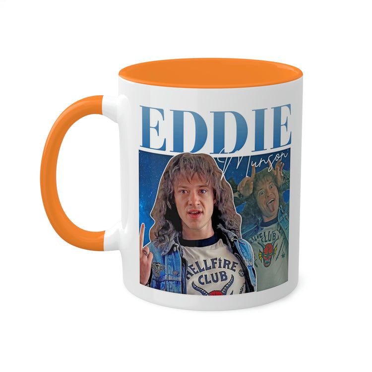 Eddie Munson Collage Mug, 11oz - Fandom-Made