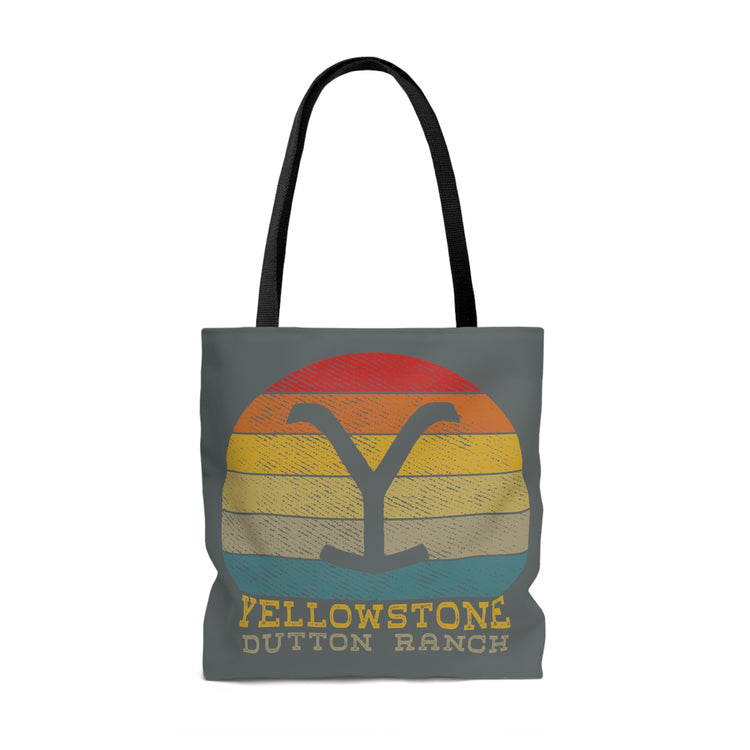 Yellowstone Retro Sunset Tote Bag - Fandom-Made
