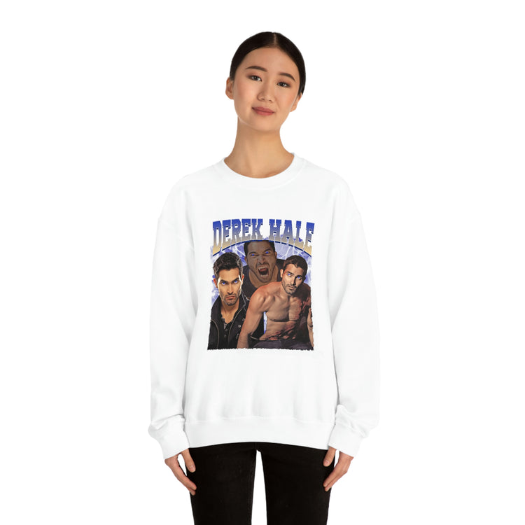 Derek Hale Crewneck Sweatshirt (shirtless collage) - Fandom-Made