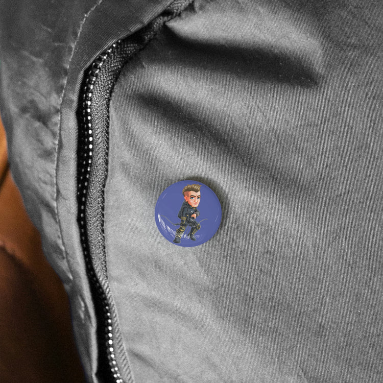 Hawkeye Round Pin - Fandom-Made