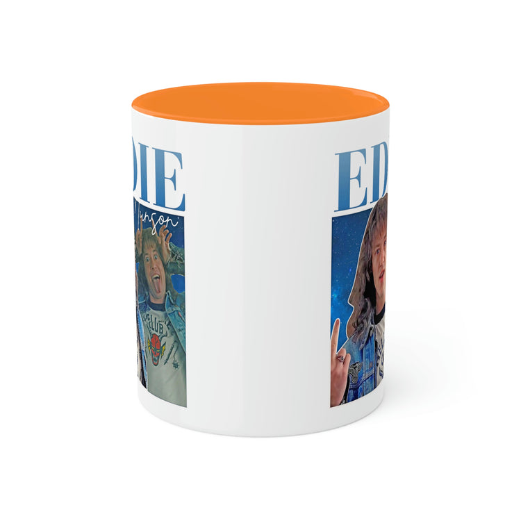 Eddie Munson Collage Mug, 11oz - Fandom-Made