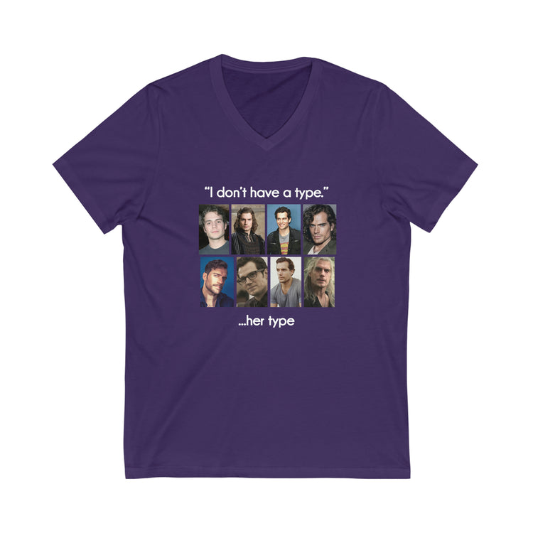 Henry Cavill V-Neck Tee (I Don't Have a Type) - Fandom-Made