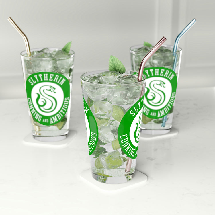 Slytherin Attributes Pint Glass - Fandom-Made